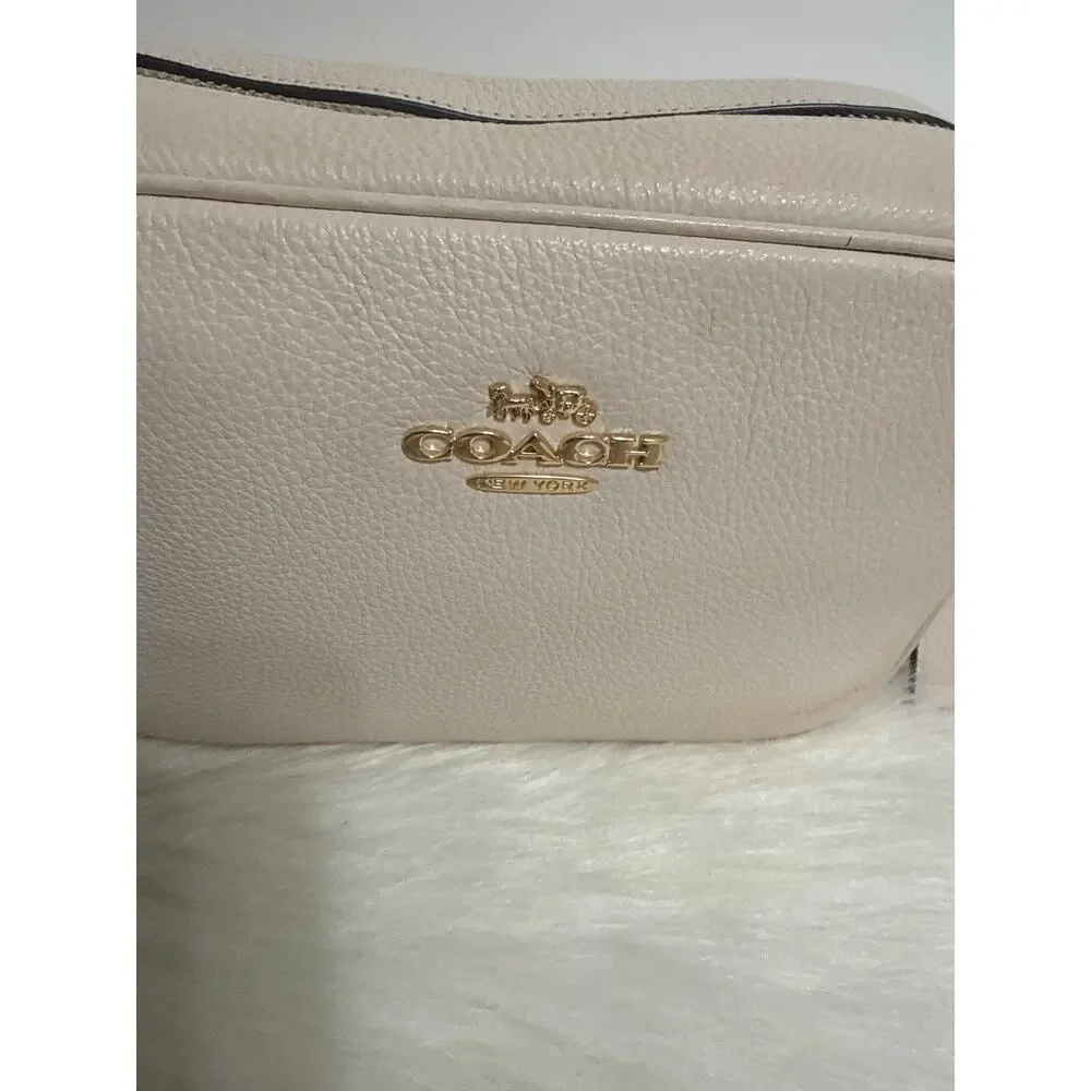 Coach Mini Jamie Camera Crossbody - Mini Skinny ID Case Chalk Classic Minimalist